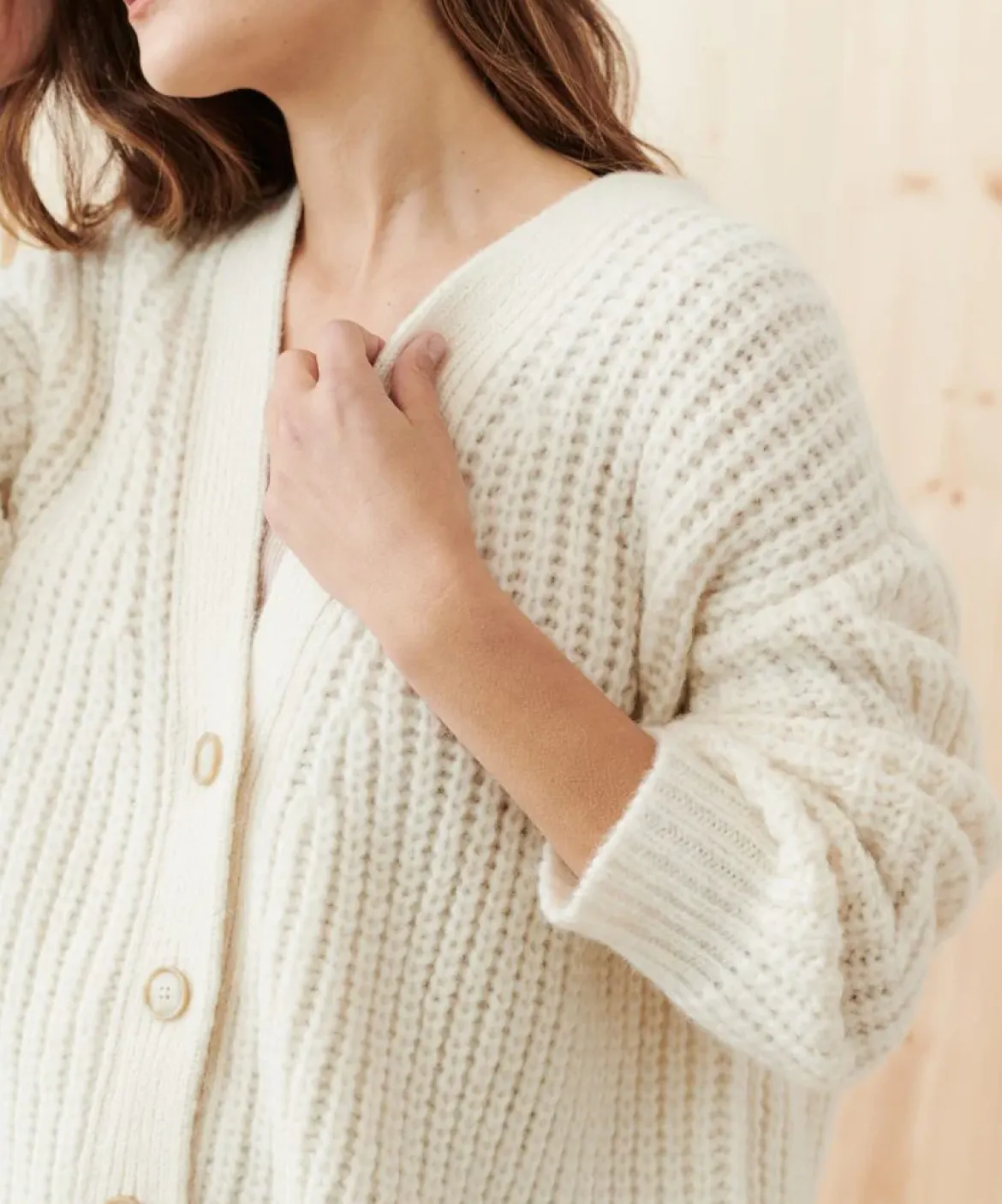 Jenni Kayne Alpaca Cocoon Cardigan Ivory Sale