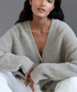 Jenni Kayne Boucle Cocoon Cardigan Smoke Best