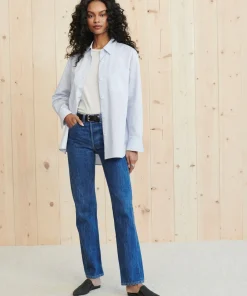 Jenni Kayne Boyfriend Shirt French Blue Clearance