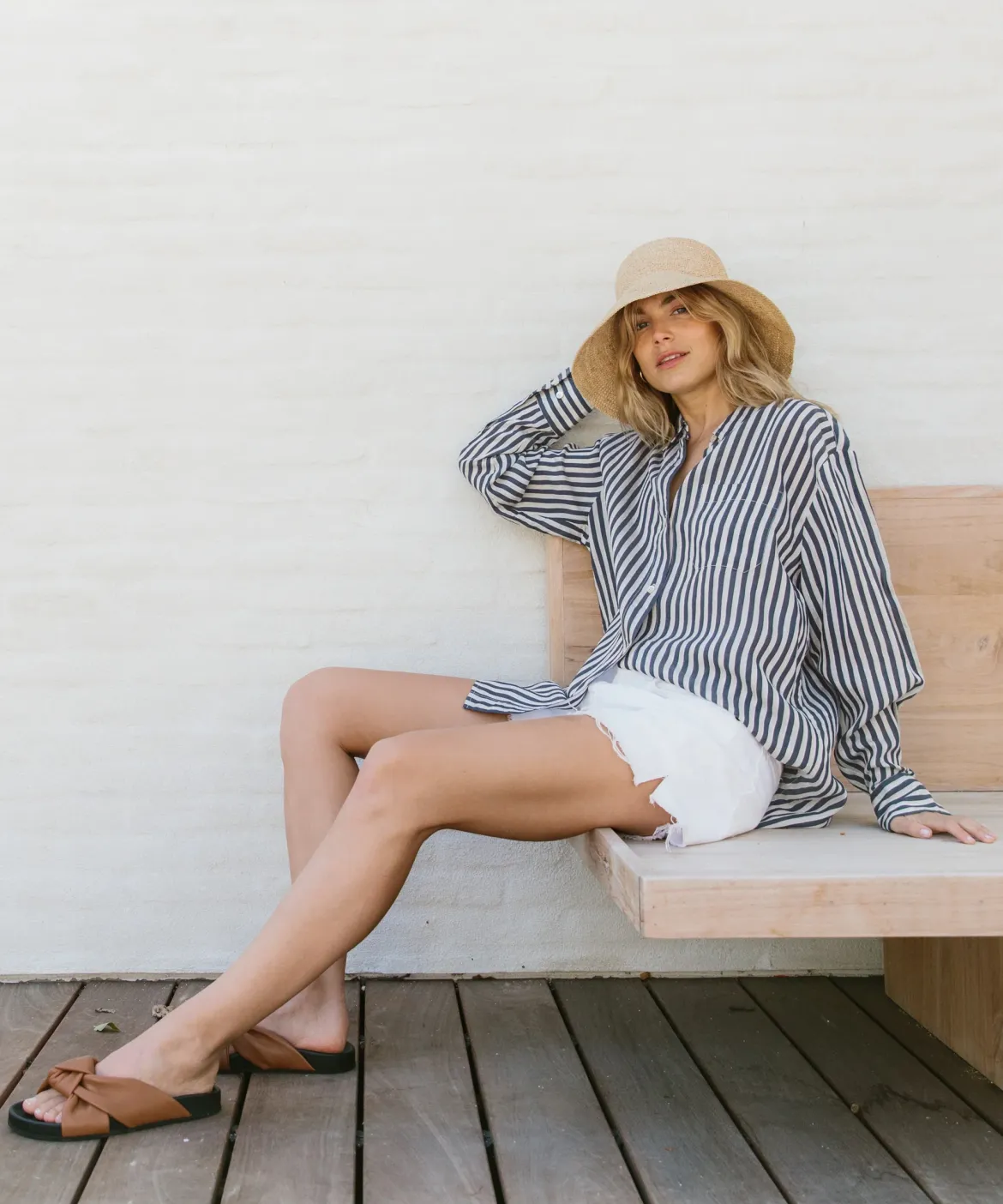 Jenni Kayne Boyfriend Shirt Ink Stripe Sale