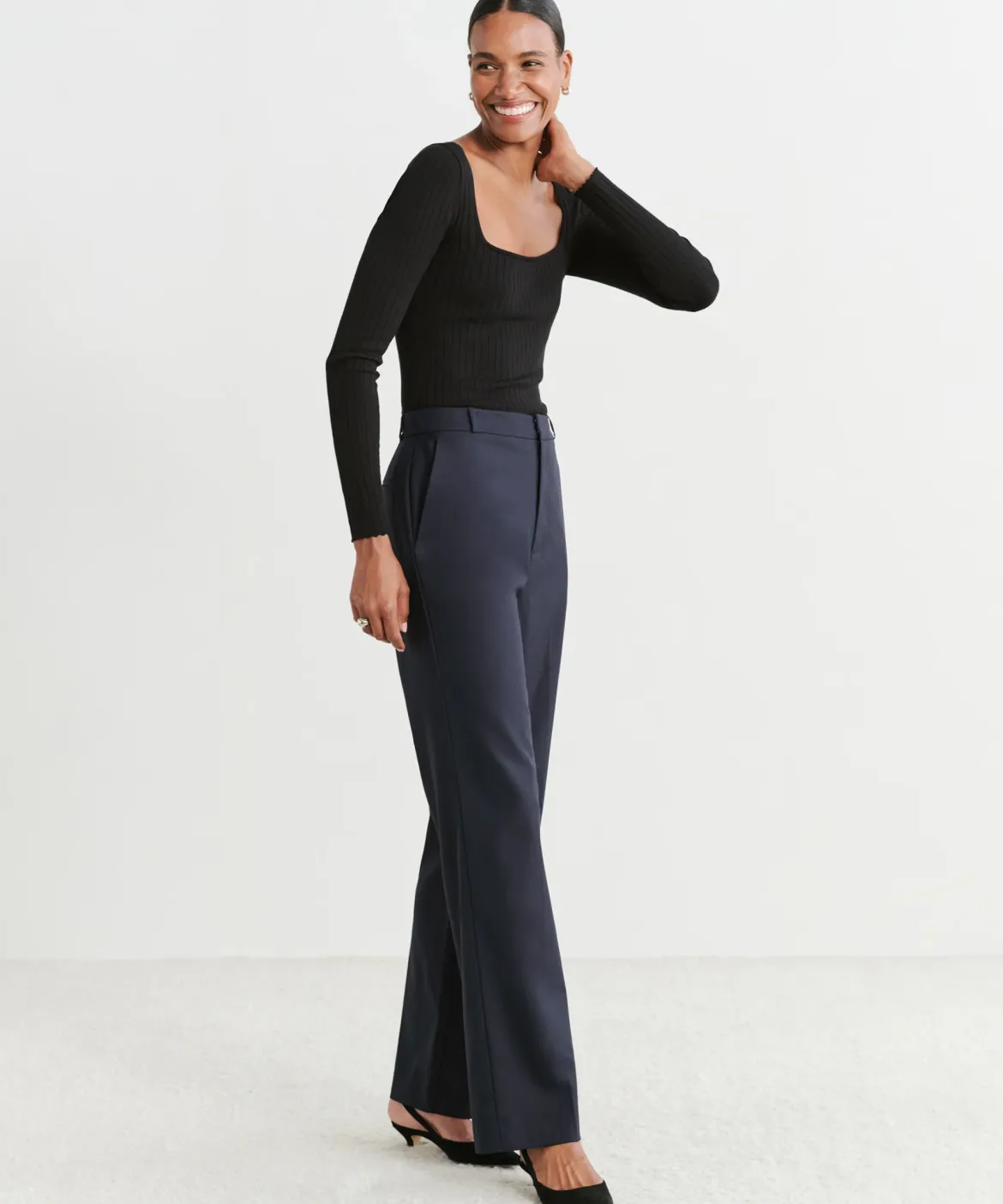Jenni Kayne Brentwood Trouser Dark Navy Online