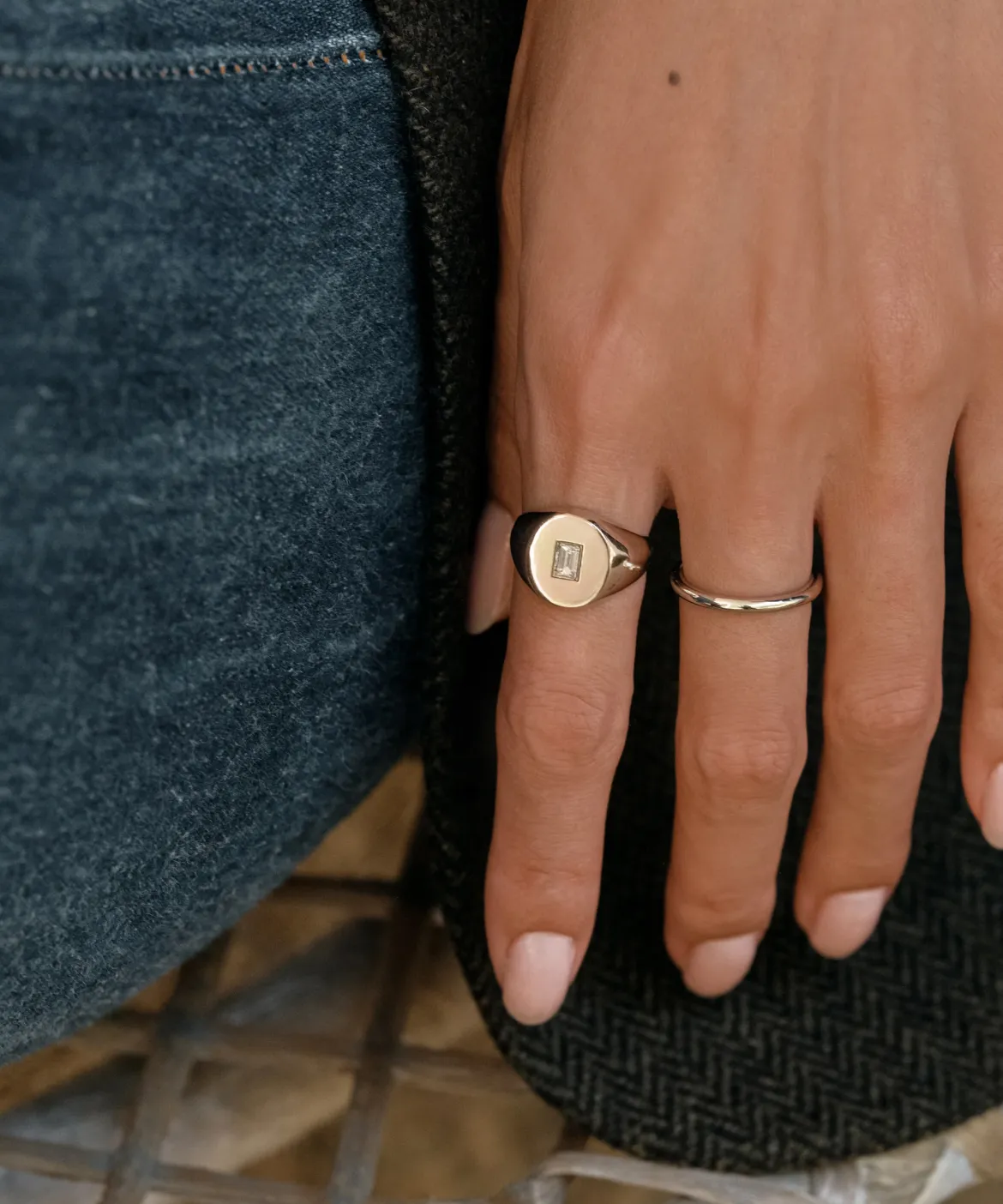 Jenni Kayne Brook Gold Band White Gold Sale