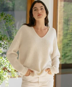 Jenni Kayne Cabin Sweater Ivory Clearance