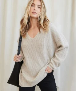 Jenni Kayne Cabin Sweater Oatmeal Outlet