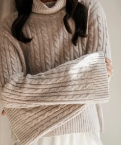 Jenni Kayne Cable Nell Turtleneck Taupe Sale