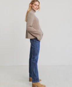 Jenni Kayne Cable Nell Turtleneck Taupe Sale
