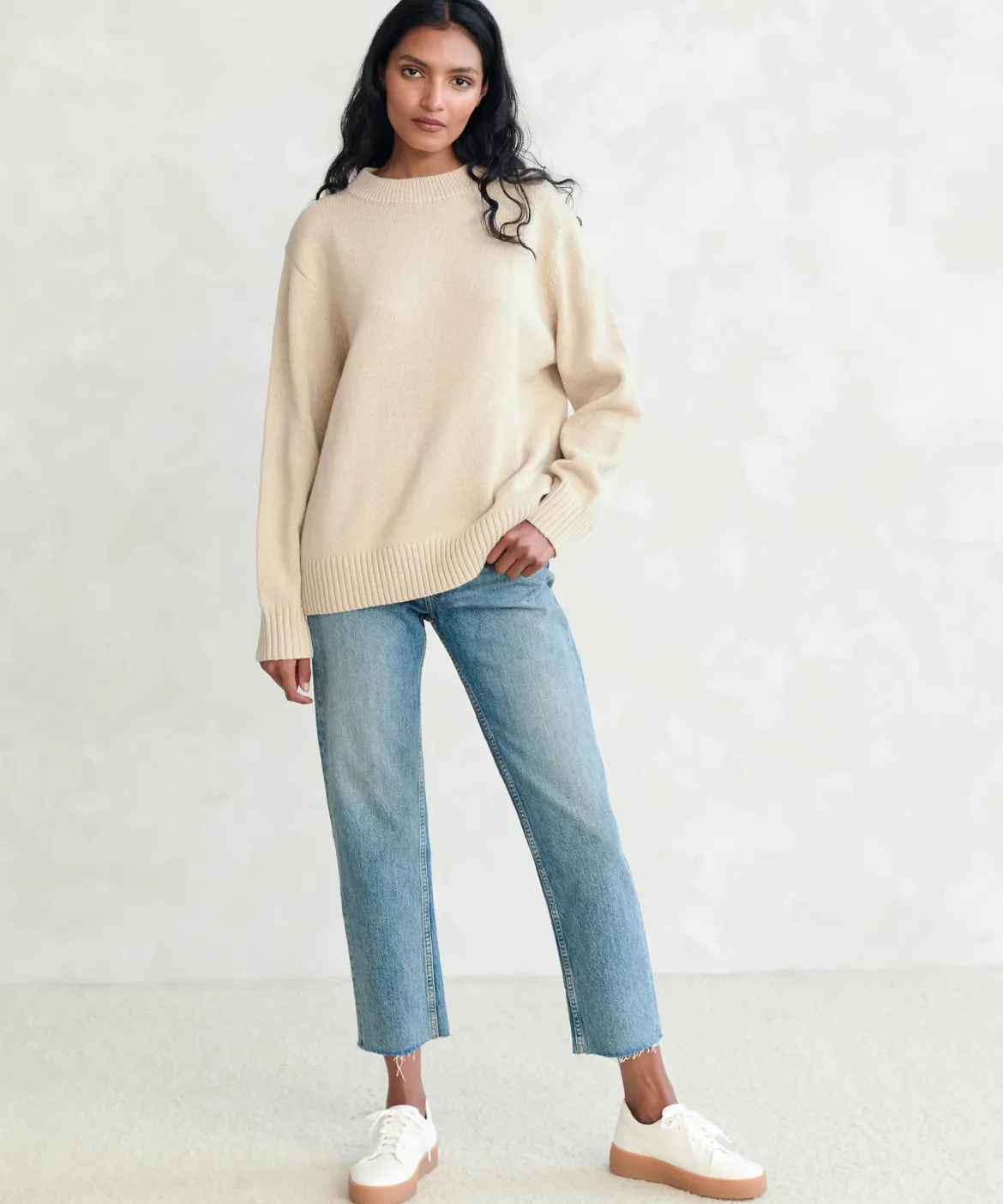 Jenni Kayne Canvas Skater Sneaker Cream Discount