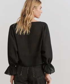 Jenni Kayne Cape Blouse Black Fashion