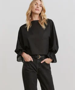 Jenni Kayne Cape Blouse Black Fashion