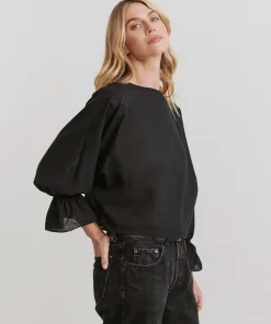 Jenni Kayne Cape Blouse Black Fashion