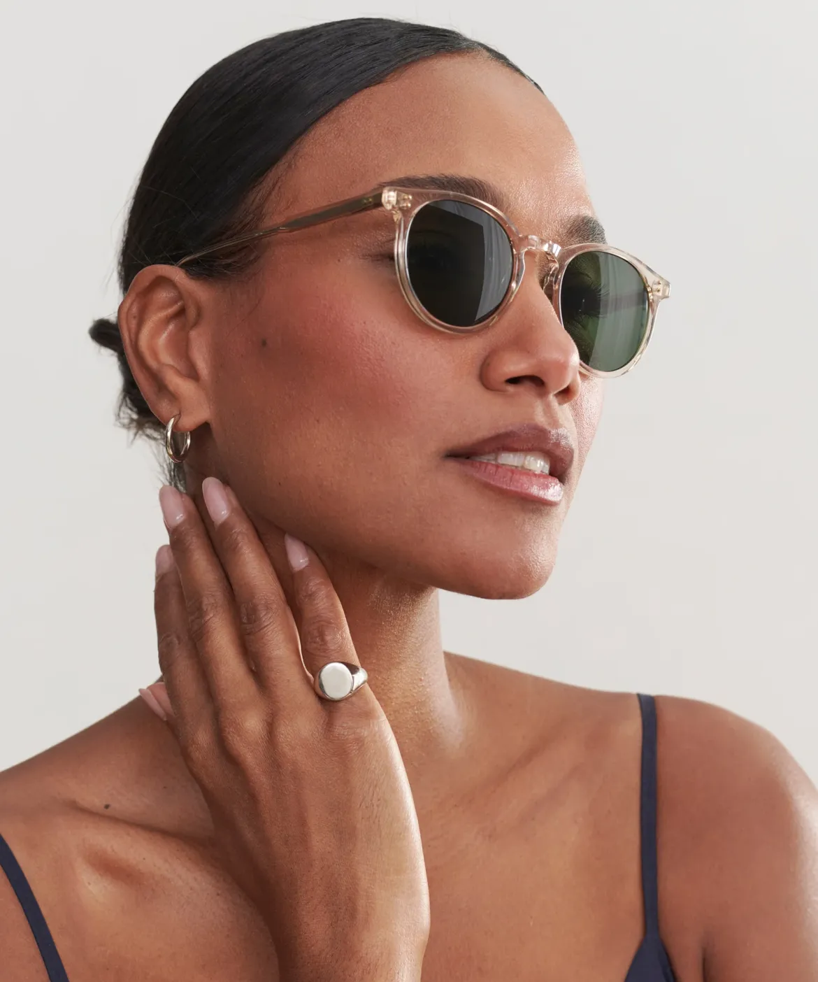 Jenni Kayne Carlton Sunglasses Bio Beige Crystal Best
