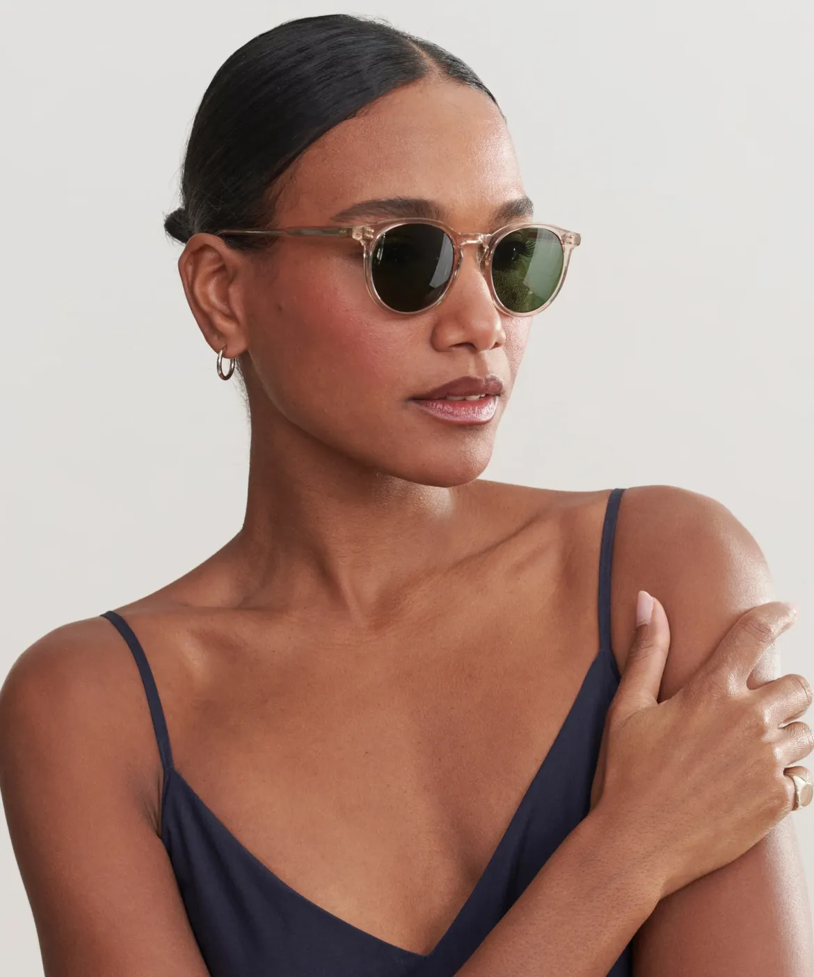 Jenni Kayne Carlton Sunglasses Bio Beige Crystal Best