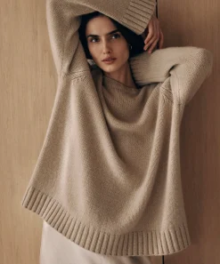 Jenni Kayne Cashmere Amelia Crewneck Warm Sand Fashion