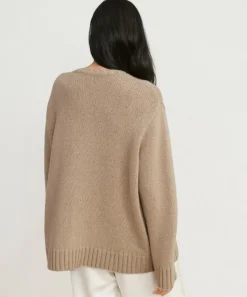 Jenni Kayne Cashmere Amelia Crewneck Warm Sand Fashion