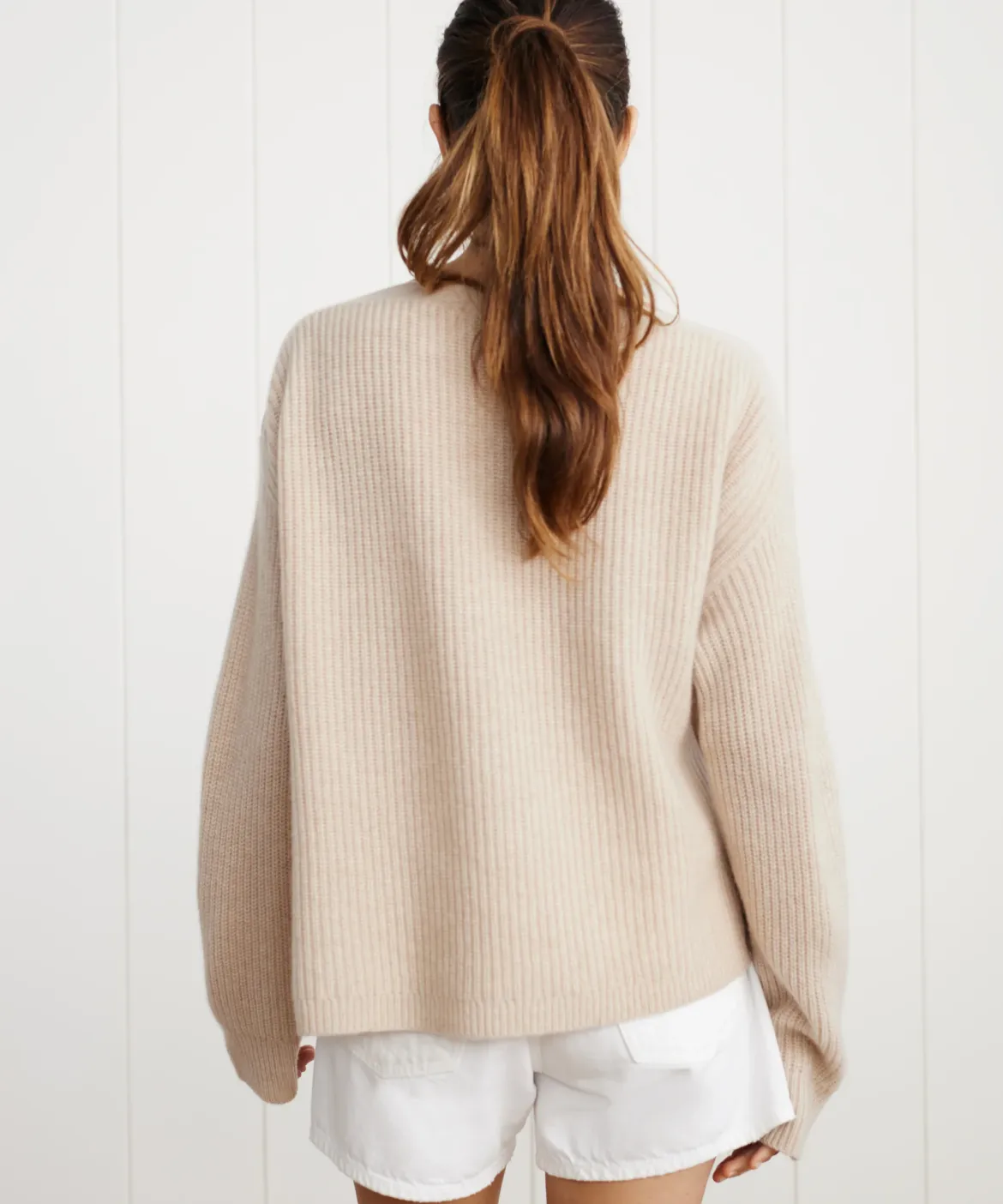 Jenni Kayne Cashmere Boatneck Sweater Oatmeal Discount