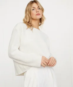 Jenni Kayne Cashmere Boatneck Sweater Ivory Discount
