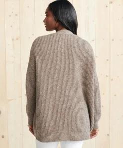 Jenni Kayne Cashmere Cocoon Cardigan Taupe New