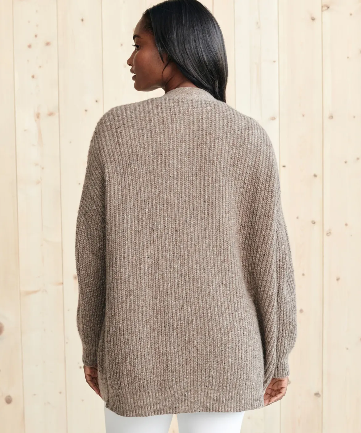 Jenni Kayne Cashmere Cocoon Cardigan Taupe New