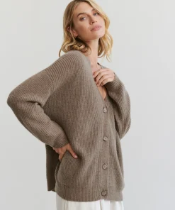 Jenni Kayne Cashmere Cocoon Cardigan Russet Fashion