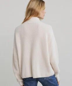 Jenni Kayne Cashmere Half Zip Ivory Discount