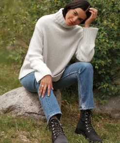 Jenni Kayne Cashmere Jet Turtleneck Sugar Outlet