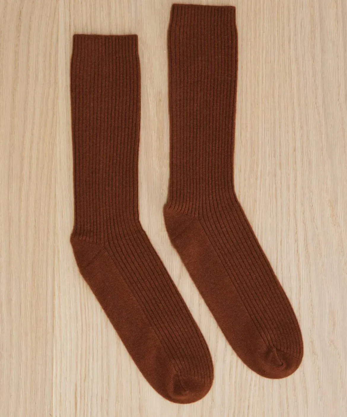 Jenni Kayne Cashmere Socks Rust Fashion