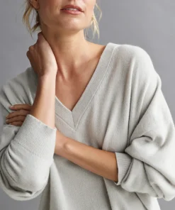 Jenni Kayne Charlie V-Neck Sweater Dove Discount