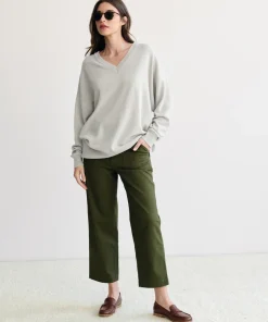 Jenni Kayne Charlie V-Neck Sweater Dove Discount