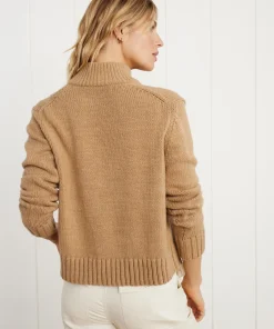 Jenni Kayne Chase Button Pullover Camel Outlet
