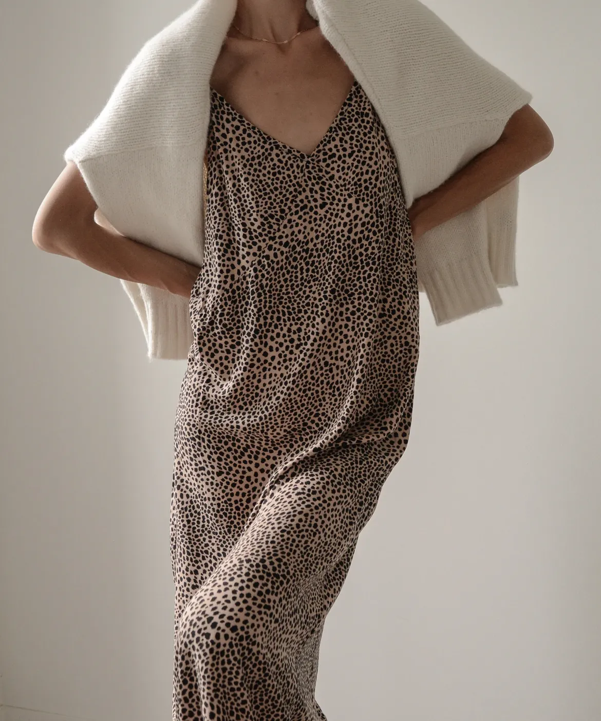 Jenni Kayne Cheetah Slip Dress Clay Cheetah Fashion