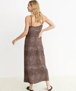 Jenni Kayne Cheetah Slip Dress Clay Cheetah Fashion