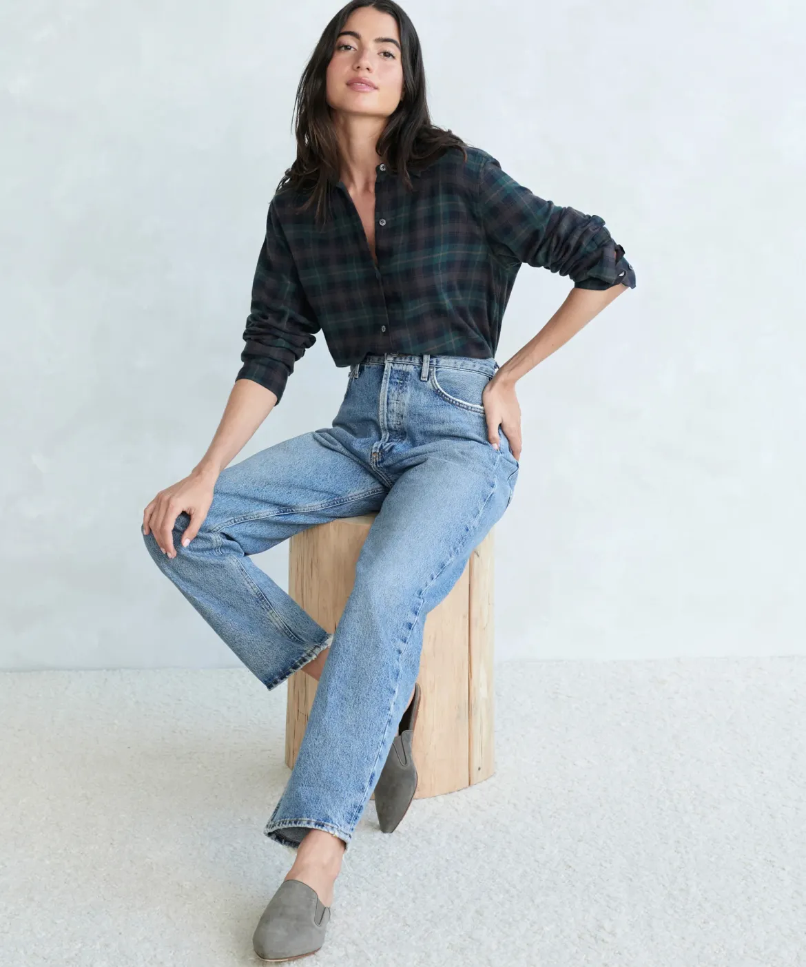 Jenni Kayne Classic Flannel Forest Plaid Discount