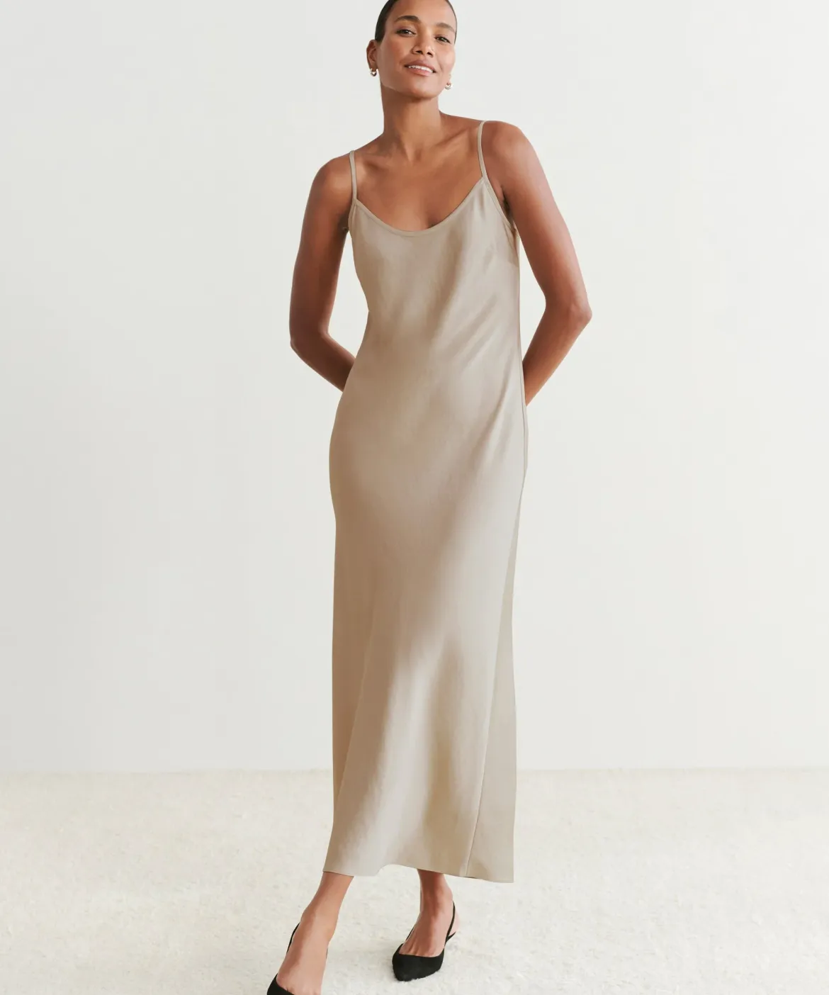 Jenni Kayne Cleo Slip Dress Natural Hot