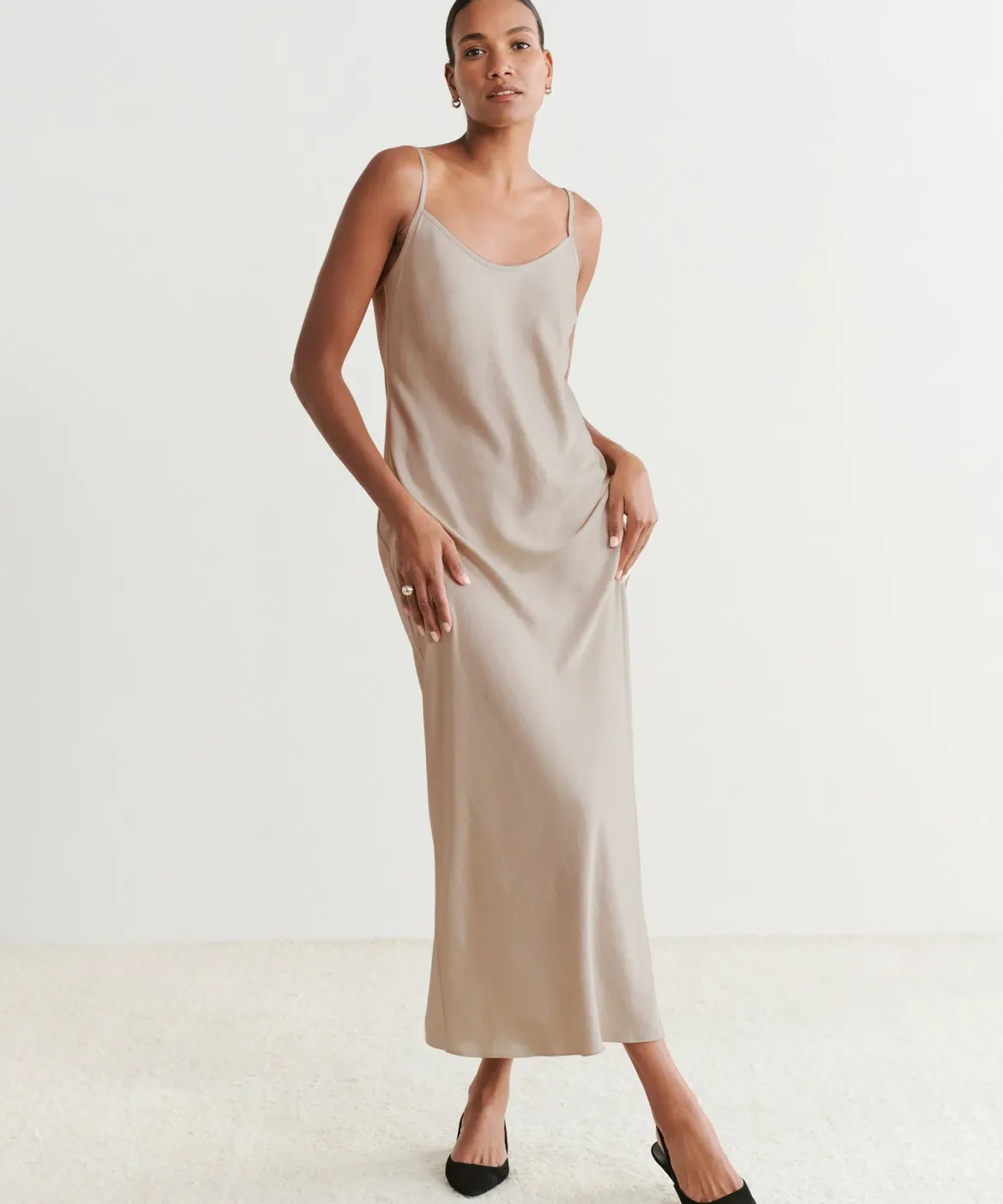 Jenni Kayne Cleo Slip Dress Natural Hot