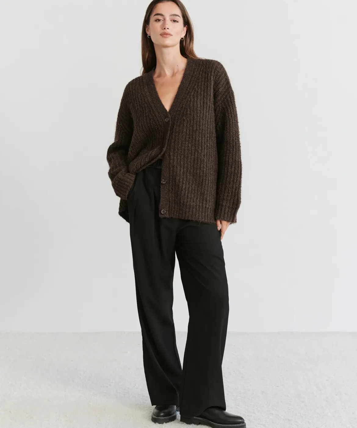 Jenni Kayne Cocoon Cardigan Cocoa Best