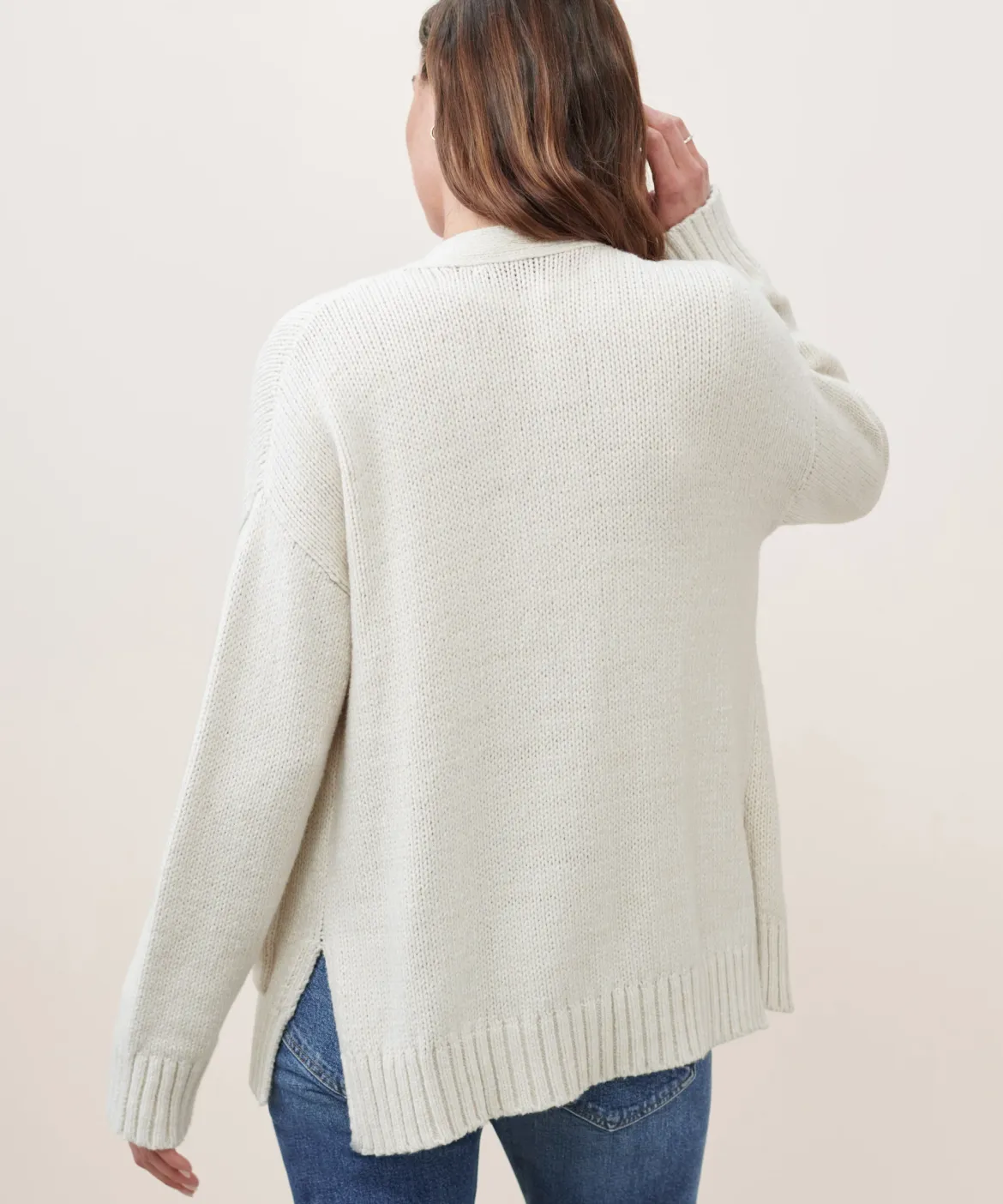 Jenni Kayne Cody Cardigan Bone Best