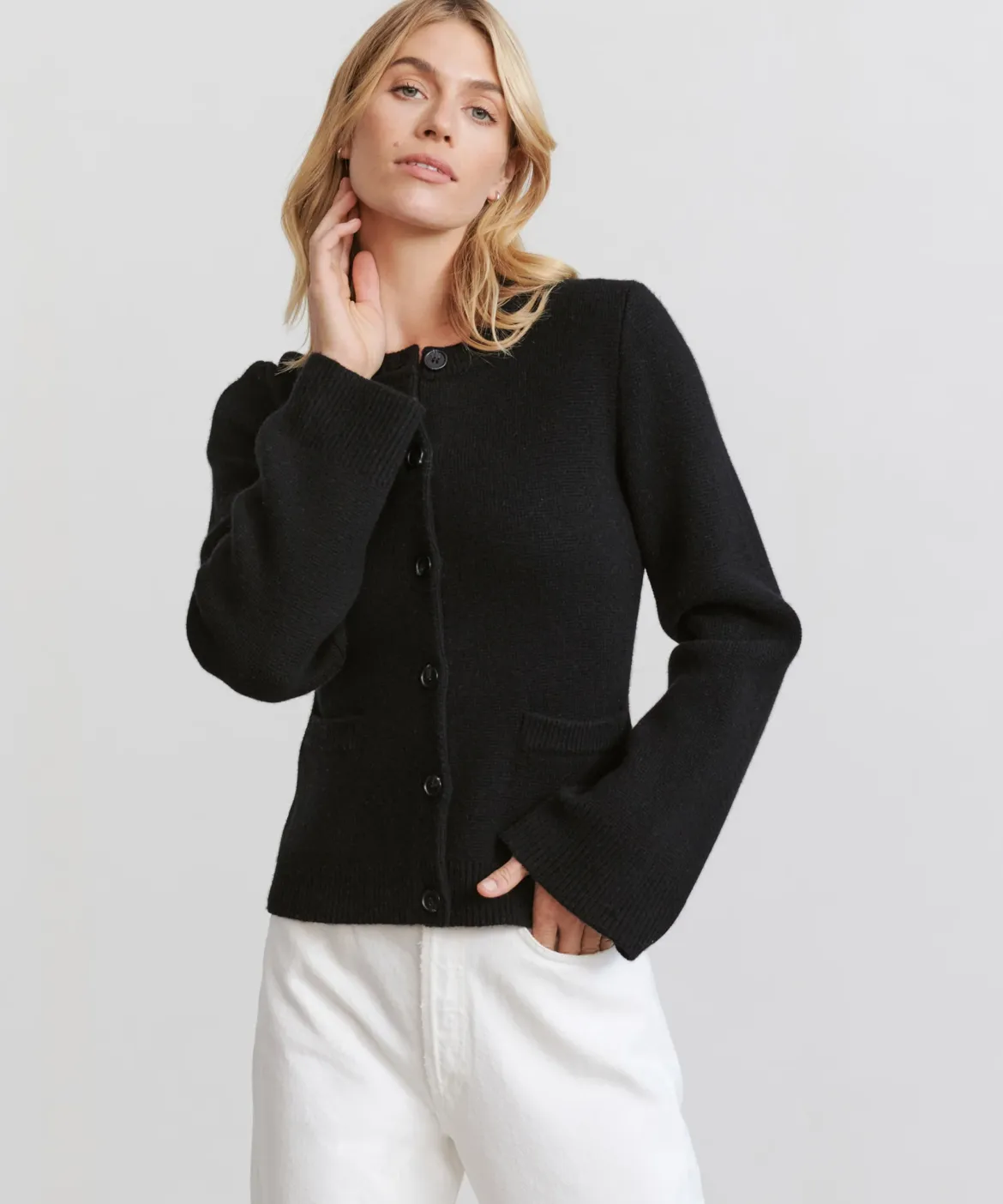 Jenni Kayne Cooper Cardigan Black Clearance
