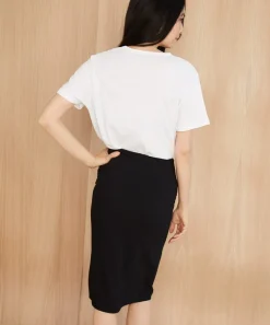 Jenni Kayne Cotton Basic Tee White Clearance