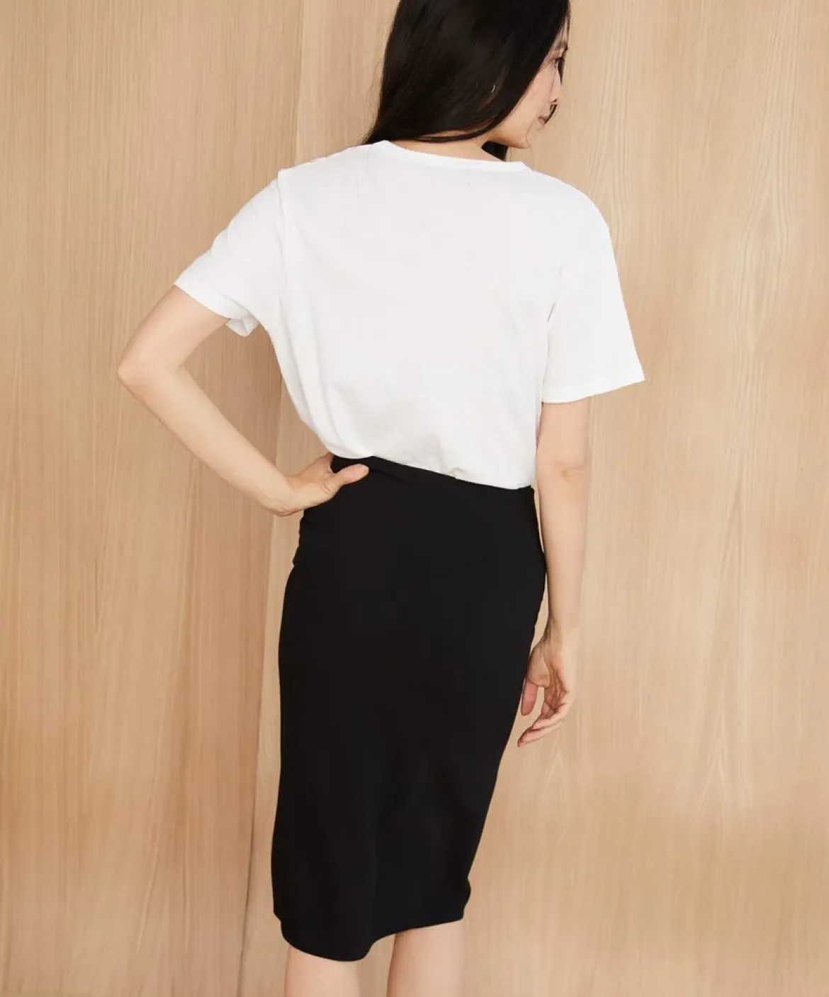 Jenni Kayne Cotton Basic Tee White Clearance