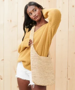 Jenni Kayne Cotton Cabin Sweater Mustard Clearance