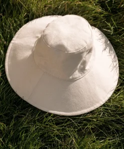 Jenni Kayne Cotton Canvas Sun Hat Natural Clearance