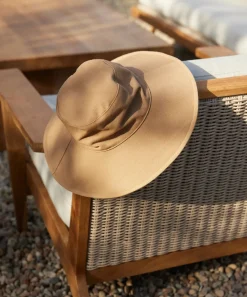 Jenni Kayne Cotton Canvas Sun Hat Taupe Fashion