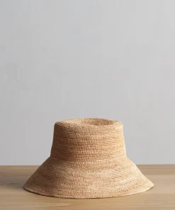 Jenni Kayne Crochet Raffia Sun Hat Natural Hot