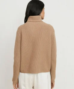 Jenni Kayne Cropped Turtleneck Camel Sale
