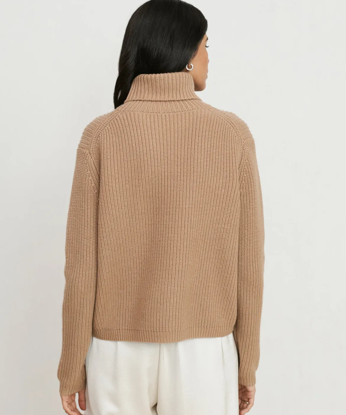 Jenni Kayne Cropped Turtleneck Camel Sale
