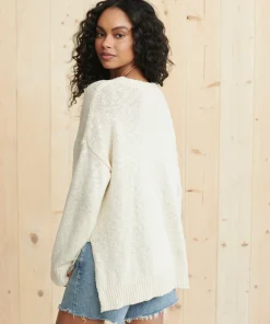 Jenni Kayne Cruise Boyfriend Sweater Ivory New