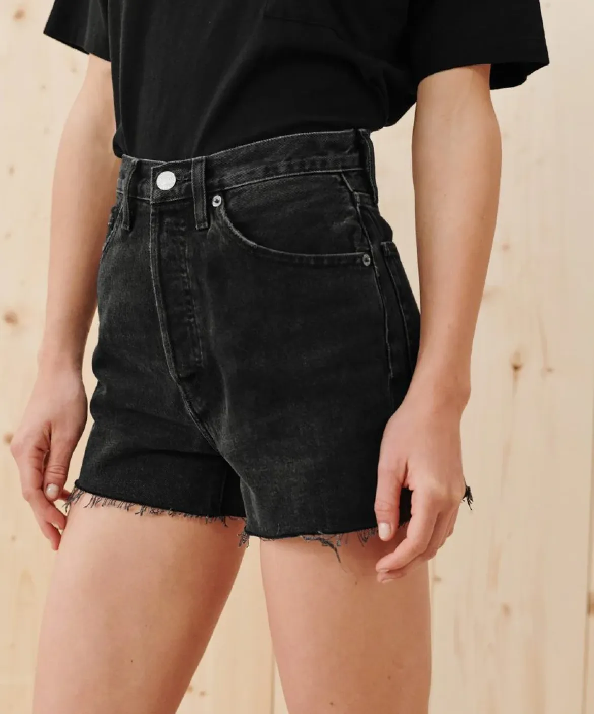 Jenni Kayne Cutoff Shorts Black 3 Outlet