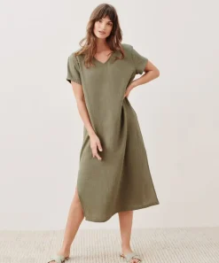 Jenni Kayne Cypress Caftan Dress Sage New