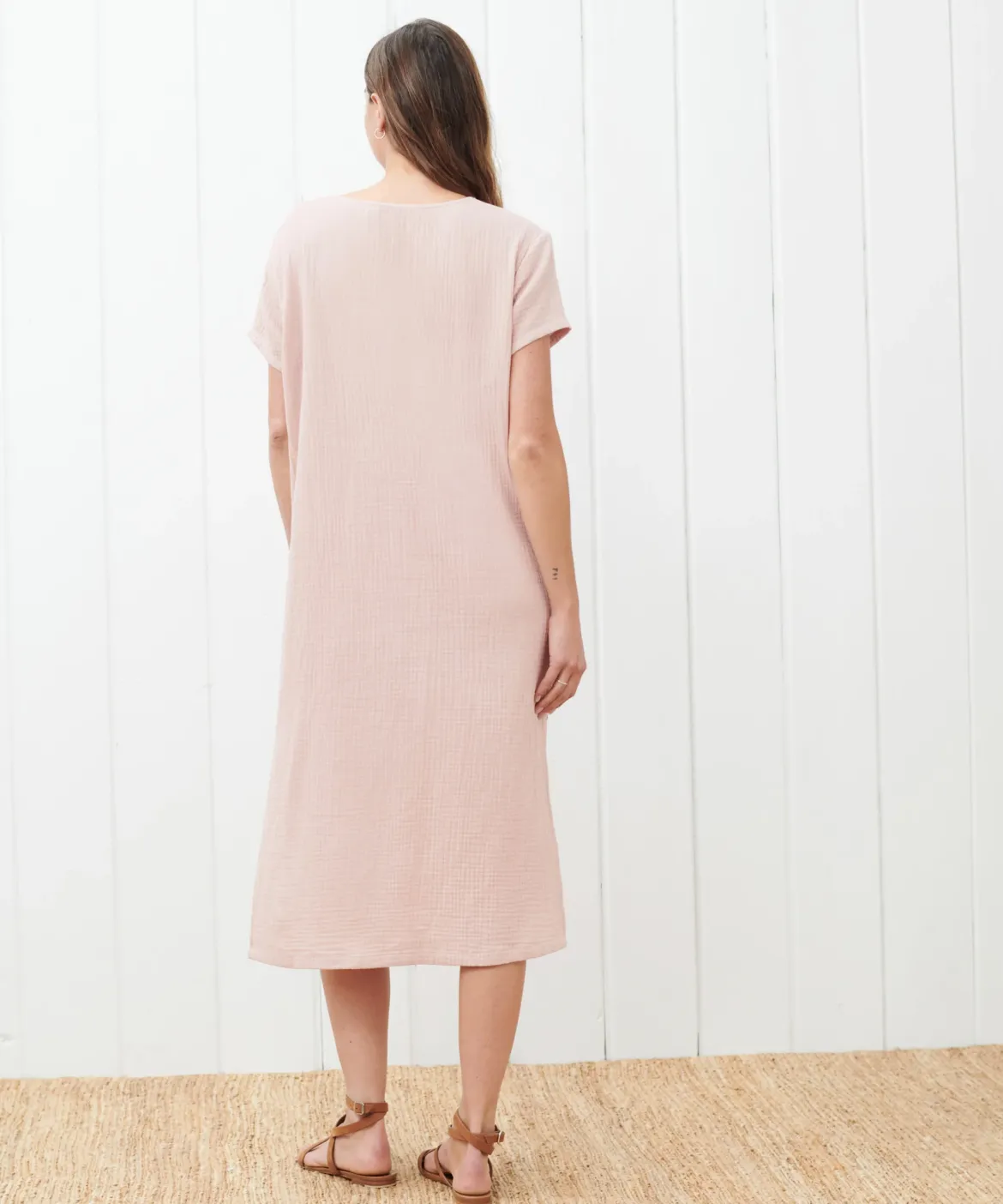 Jenni Kayne Cypress Caftan Dress Blush Online