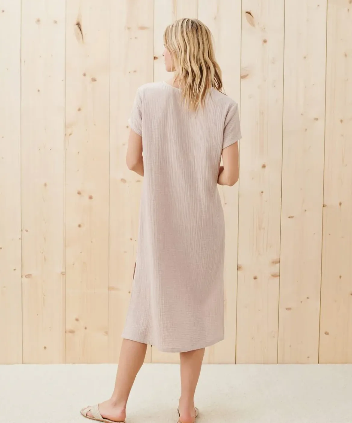 Jenni Kayne Cypress Caftan Dress Blush Online